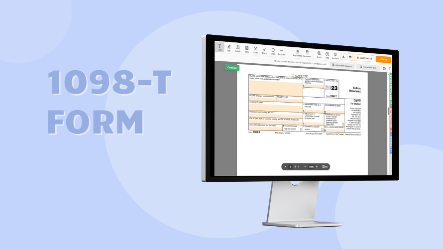 1098-T Form for 2023